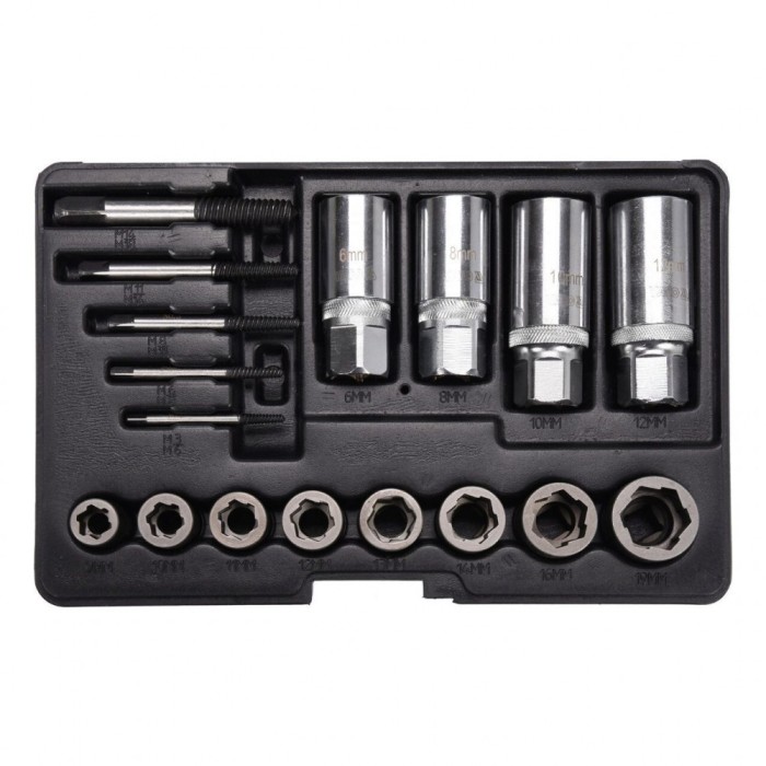 Set universal de extras suruburi, 17 buc Yato YT-06033