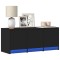 Gossi dulap tv cu led, negru, 97x34x40 cm, lemn prelucrat