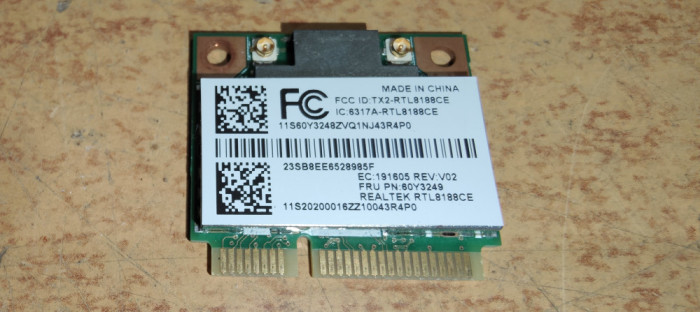 Placa Wireless Laptop Realtek RTL8188CE