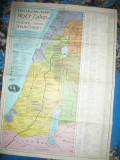 Harta lui Pilgrim-a Tarii Sfinte -studiu biblic drumuri, fapte Iisus -Ed.1942