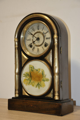 Ceas de semineu/birou cu pendula anii 1840 foto