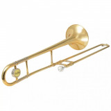 Trombon Din Alamă Galben Cu Lac Auriu Bb 70049, General