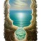Sticker decorativ, Mare, Albastru, 70 cm, 9867ST