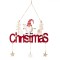 Decorațiune Crăciun, Merry Christmas, Gnome, Lemn, Catifea Bordo, 30cm