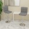 Gossi scaune de bar, 2 buc., gri deschis, material textil