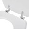 Capace WC, 2 buc., alb, MDF - 6