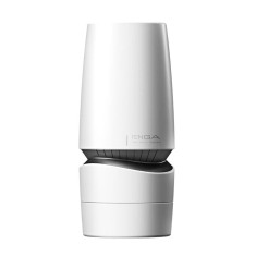 TENGA AERO SILVER RING - Masturbator cu Aspirație și Vibrații, 17,2 cm