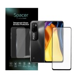 FOLIE STICLA Spacer pentru Xiaomi Pocophone M3 Pro 5G, grosime 0.3mm, acoperire totala ecran, strat special anti-ulei si anti-amprenta, Tempered Glass