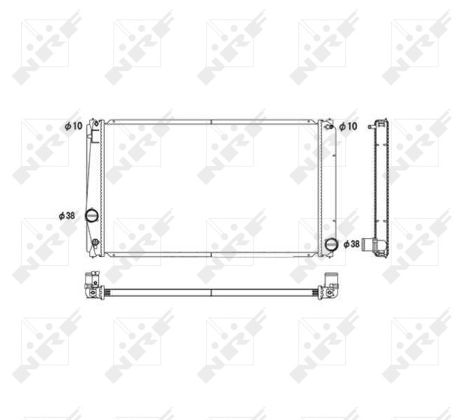 NRF 53589 Radiator, racire motor