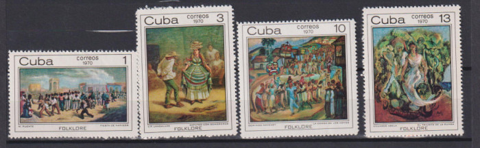 CUBA PICTURI 1970 MI. 1635-1639 MNH
