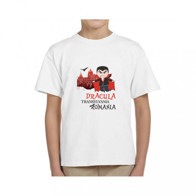 Tricou pentru copii, Dracula, 100% bumbac, MB314 foto