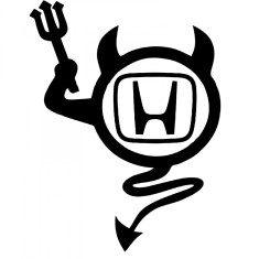 Sticker Auto , zDevil Honda, , Autocolant Tuning pentru Fanii Honda