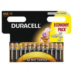 Baterie Duracell Basic AAA LR03 12buc Negru foto