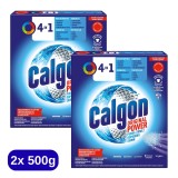 Set 2x Pudra anticalcar Calgon 4 in 1 Protect &amp;amp; Clean, 500 g