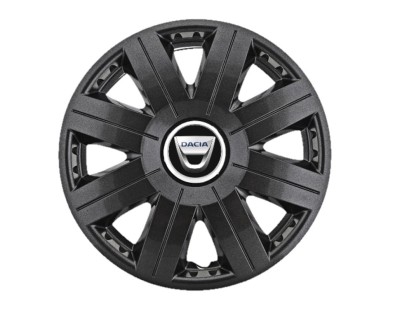 Set 4 capace roti Cosmos Negru R15, pentru gama auto Dacia foto