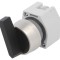Comutator rotativ 22mm negru 2 poziții