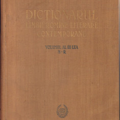 HST C6202 Dicționarul limbii române literare contemporane vol III M-R 1957