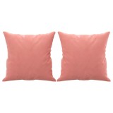 Cumpara ieftin Perne decorative, 2 buc., roz, 40x40 cm, catifea