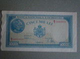 Bancnota 5000 lei 20 Decembrie 1945 Filigran Orizontal - aUNC