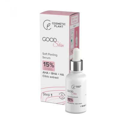 Good Skin Soft Peeling Serum cu AHA + BHA + HA si Extract de Citrice 30 mililitri Cosmetic Plant foto