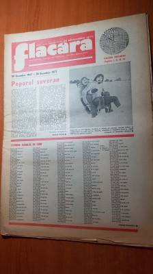 flacara 29 decembrie 1977+supliment-nr. cu ocazia anului nou,art. tara hategului foto