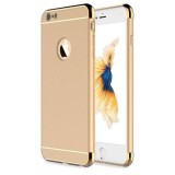 Husa iPhone 6 / 6S Auriu 3in1 MyStyle Elegance Luxury, Protectie 360, Rezistenta Socuri, Praf si Zgarieturi, Carcasa Full Cover