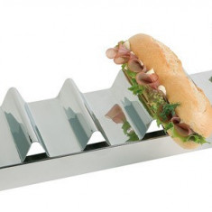 Display sandwich-uri din inox, 47.5x10.5xH6 cm