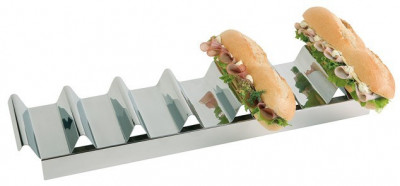 Display sandwich-uri din inox, 47.5x10.5xH6 cm foto