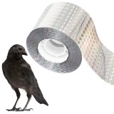 Banda holografica reflectorizanta anti-pasari pentru exterior, 80 m, gri