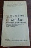 Harta turistica a masivului Ceahlau cu Cheile Bicazului