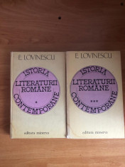 Eugen Lovinescu - Istoria literaturii romane (vol. 1, vol. 3) foto