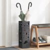VidaXL Suport pentru umbrele Negru 15.5 x 15.5 x 49 cm Metal