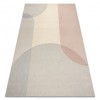 Covor din l&acirc;nă FLUX 461.7.AE990 OSTA - Geometric, structural, loft bej / gri, 80x140 cm