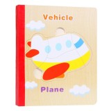 Carte 6 puzzle din lemn - Vehicule, 7Toys, Brand