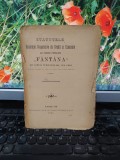 Statutele Băncei F&acirc;nt&acirc;na din com. Turceni de Jos, jud. Gorj, T&acirc;rgu Jiu 1904, 201