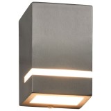 Cumpara ieftin Lămpi de perete de exterior 2 buc. argintiu 35 W dreptunghiular, vidaXL