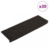 Cumpara ieftin Gossi covorase scara autoadezive 30 buc maro inchis 65x21x4 cm