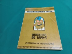 OBICEIURI DE IARNA *COLEC?IA NA?IONALA DE FOLCLOR / FOLCLOR DIN REPERTORIUL COPIILOR *1981* 60 foto