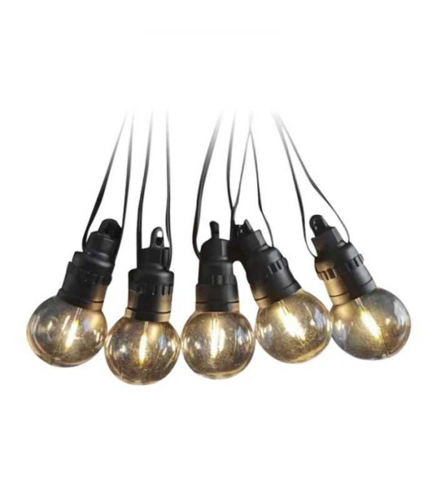 Ghirlanda SOLARA LED 10x 0.5W 12m 3000K IP44 3.7V 1200mAh V-Tac