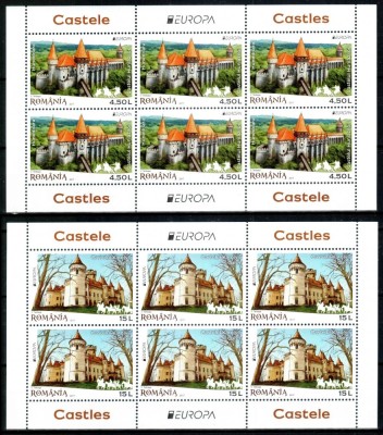 ROMANIA 2017-Lp 2142d-EUROPA-CASTELE-Minicoli de cate 6 timbre MNH foto