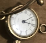 CSM3 Donator Ceas Mecanic Dama Chaika Cifre Romane Bratara Rigida Manseta URSS Defect Pentru Piese Schimb Restaurare Vintage