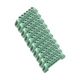 Cumpara ieftin Set 10 bucati bloc terminal electric, verde, 6 orificii