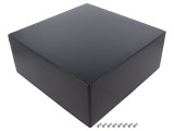 Carcasă universală aluminiu neagră 250x250x100mm