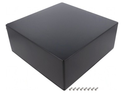 Carcasă universală aluminiu neagră 250x250x100mm foto