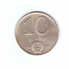Moneda Ungaria 10 forint/forinti 1989, stare buna, curata