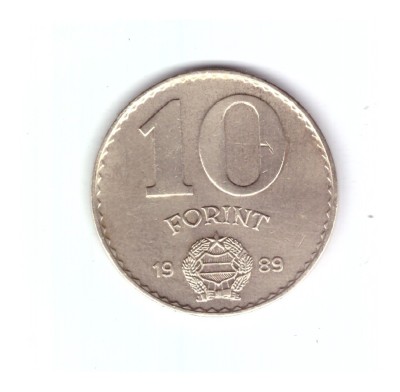 Moneda Ungaria 10 forint/forinti 1989, stare buna, curata foto