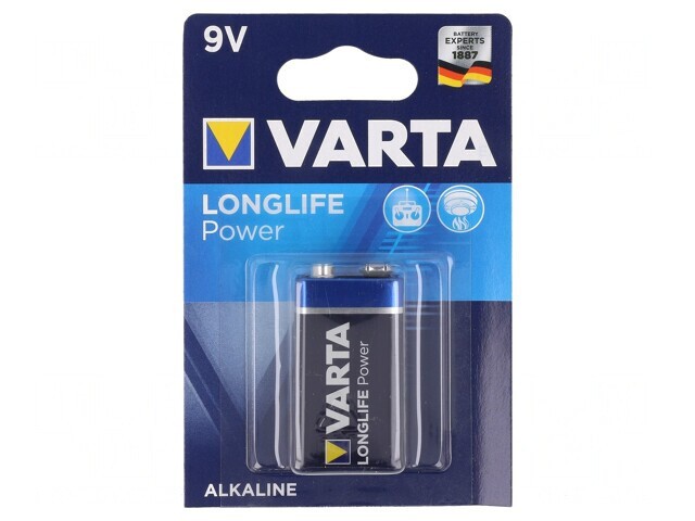 Baterie Alcalină 9V Nere&icirc;ncărcabilă LONGLIFE Power
