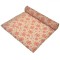 &Uuml;esătură Decorativă de Crăciun, Model Fulgi, Bej cu Roșu, 5m x 48cm, Poliester