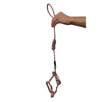 Set ham-lesa fucsia 1.5 cm, pentru pisici si caini mici foto