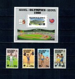 Insulele Solomon 1988 - Jocurile Olimpice, sport, serie si colita neuzata